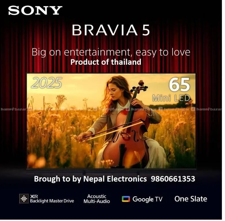 SONY TV 75 INCH BRAVIA 5 MINI LED