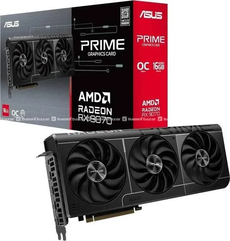 ASUS PRIME RADEON RX 9070 XT OC 16gb ddr6 graphic