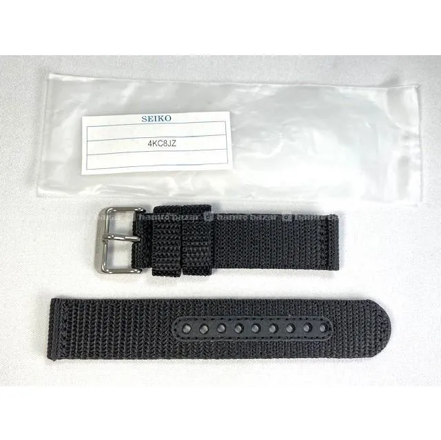 22 MM BLACK NYLON WATCH BAND STRAP