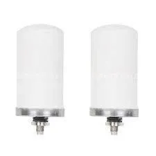 2 Piece Set of Regular Low Height Stainless Steel