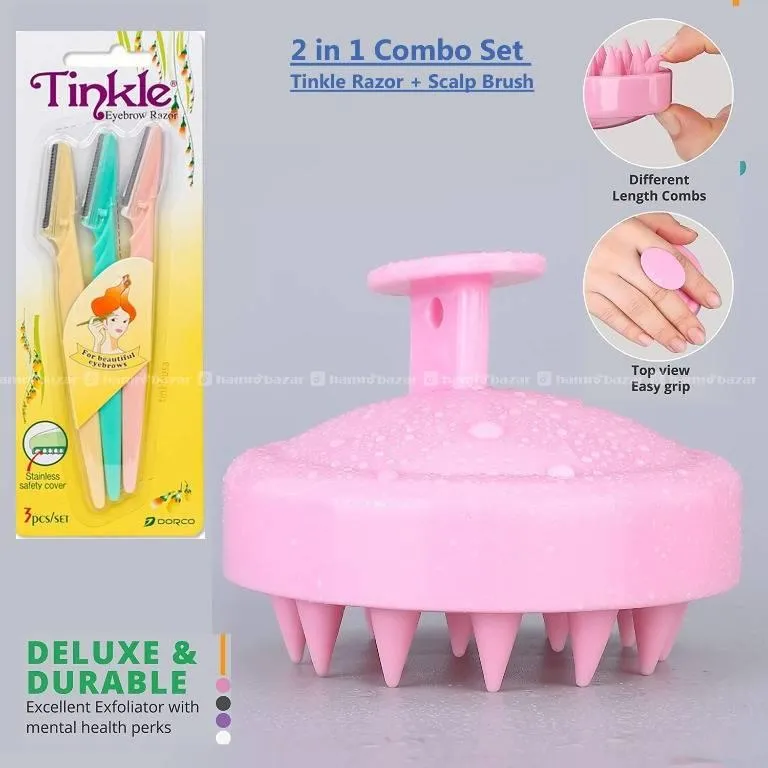 2 In 1 Combo Tinkle Razor and Head Scalp Shampoo