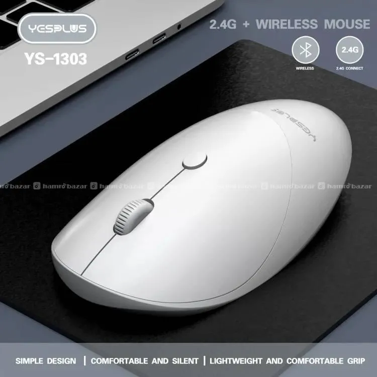 YESPLUS YS 1303 Bluetooth Dual Mode Wireless Mouse
