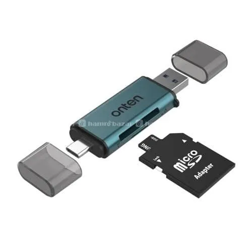 Onten CR532 2 in 1 USB-A/C To SD TF2.0 Card Reader