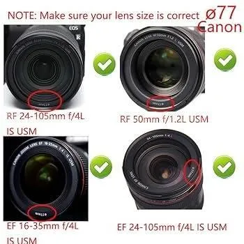 Lens Cap For Canon 24-105 mm Lens