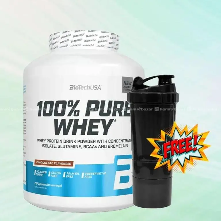 BiotechUSA 100% Pure Whey Protein Powder
