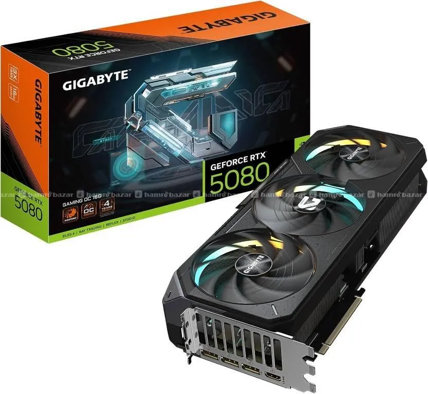 GIGABYTE GeForce RTX 5080 Gaming OC 16G Graphics