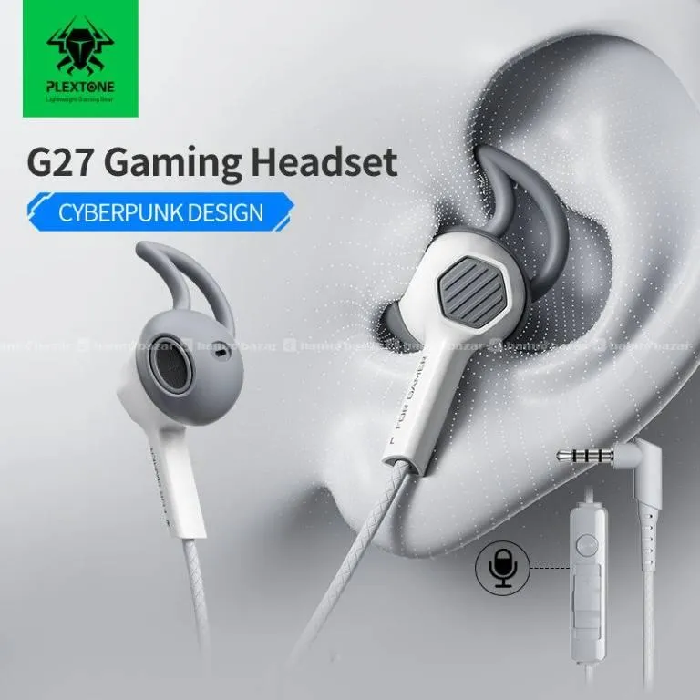 PLEXTONE G27 Semi-In-Ear Wired Gaming Headset Mic