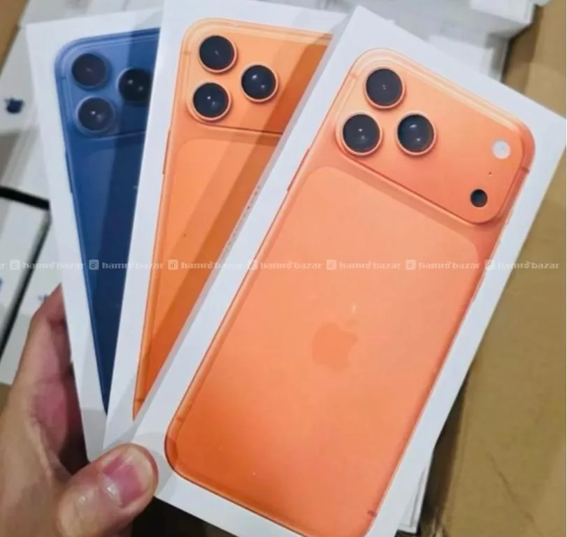 iphone 17 Pro Max 256gb Siled Rs-𝟏𝟗4000(Orange)