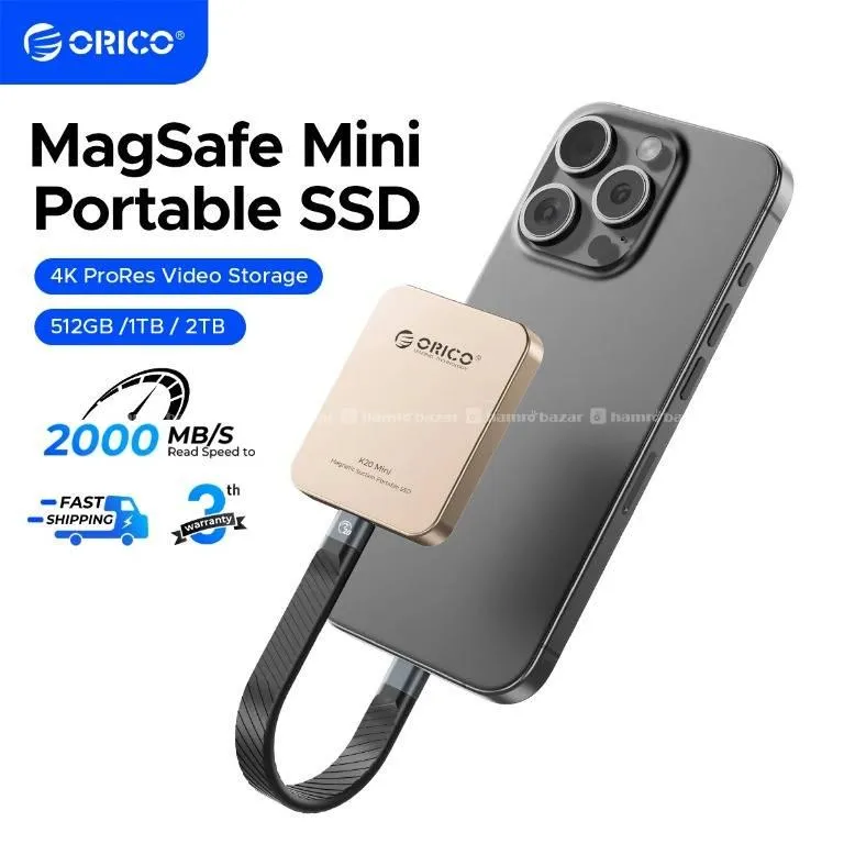 ORICO K20Mini Magsafe 512GB External SSD iPhone