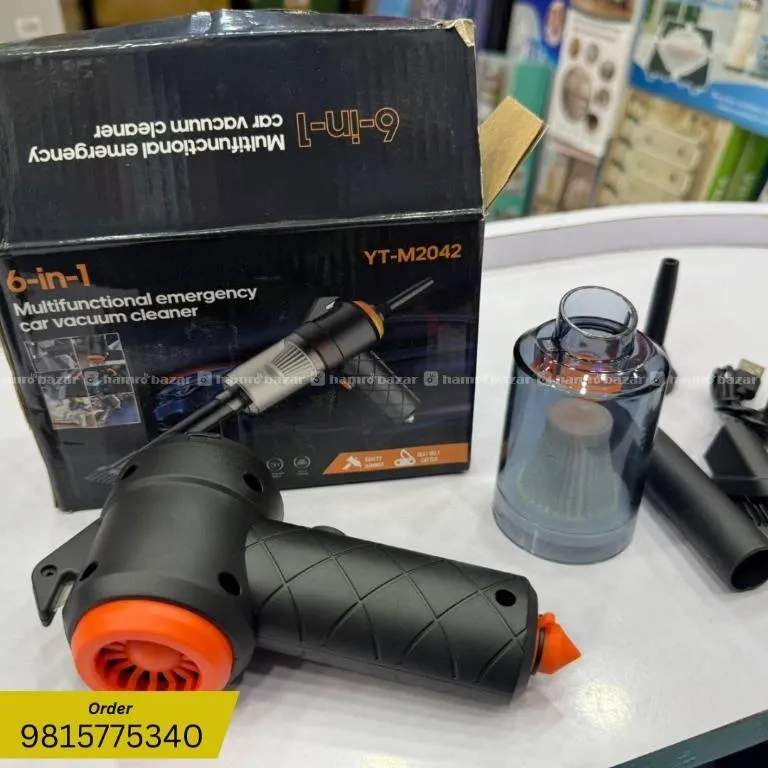 YT M2042 6 In 1 Multifunctional Car Vacuum Cleaner