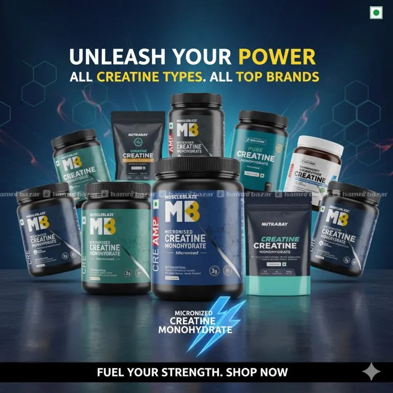 All Type , Company & Flavor Available For Creatine