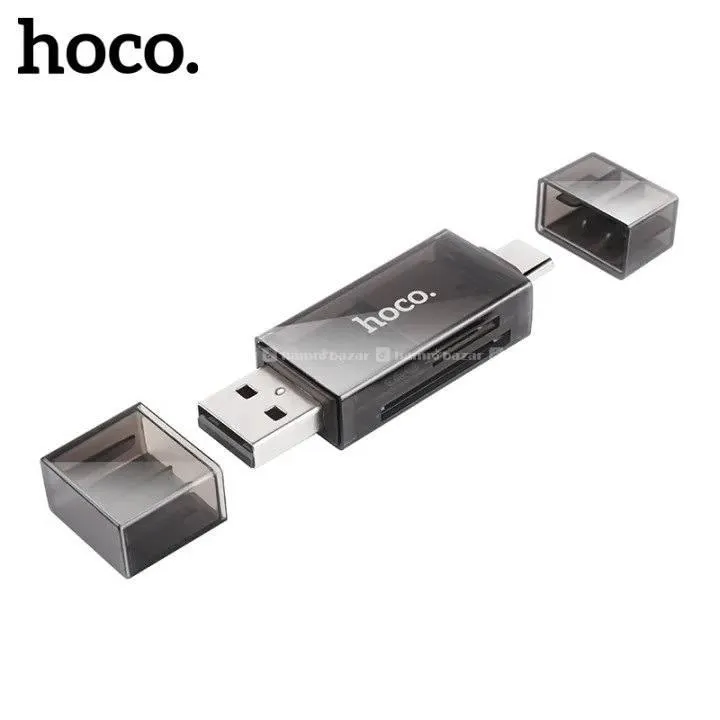 Hoco DHD01 High Speed 2 In 1 Card Reader USB+C
