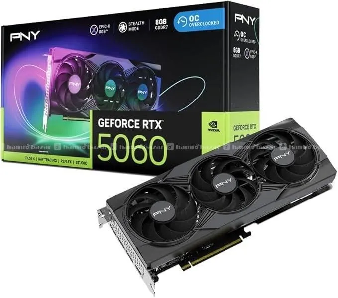 PNY NVIDIA GeForce RTX™ 5060 Epic-X™ ARGB Graphic