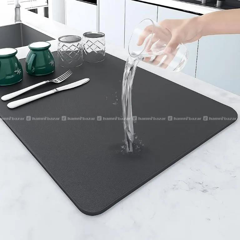Dish Drying Mat for Kitchen | Large Water-Absorben