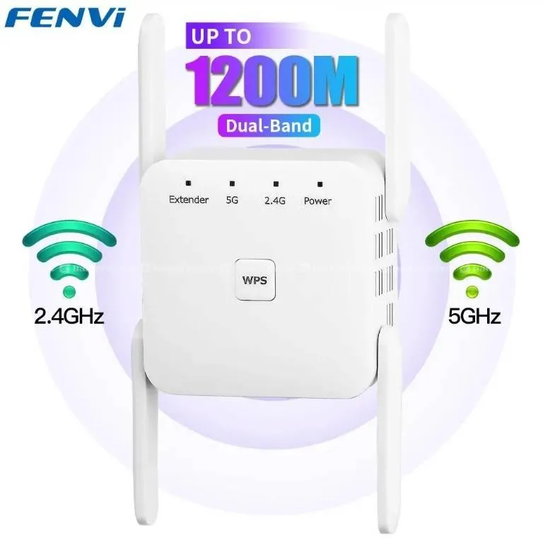 WIFI Repeater 2.4G 5G 1200mbps Router & Wireless R