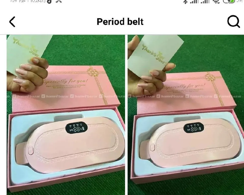 Rechargeable Digital Period Cramp Relief Belt
