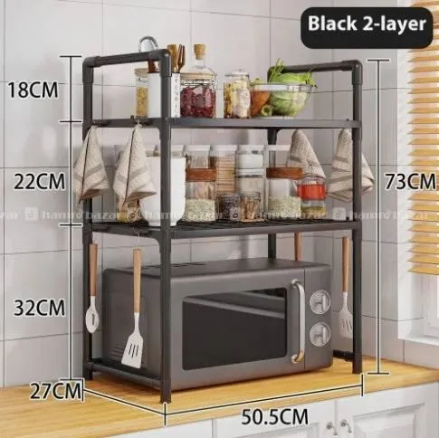 Microwave Shelf Condiment Organizer Shelf
