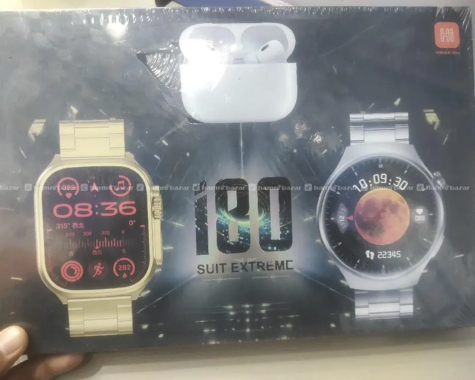 Two Smartwatchs With Earbuds