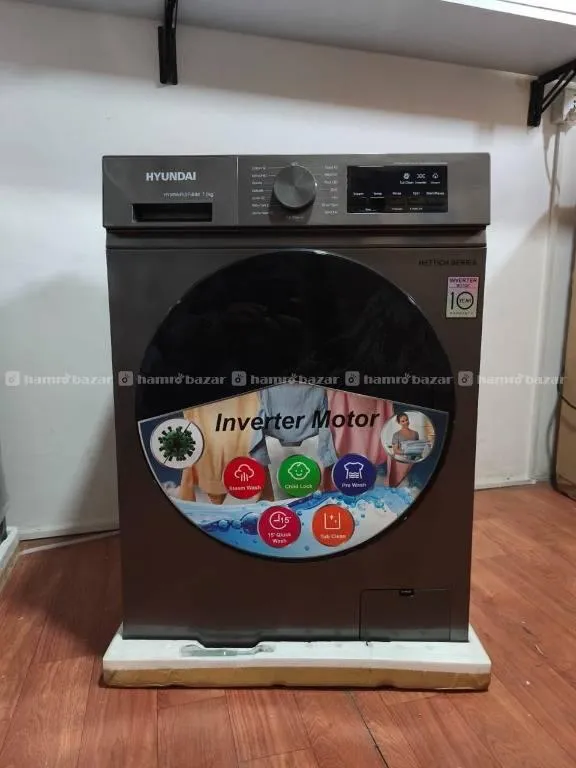 Hyundai Washing Machine , 7 Kg BLDC Inverter Motor
