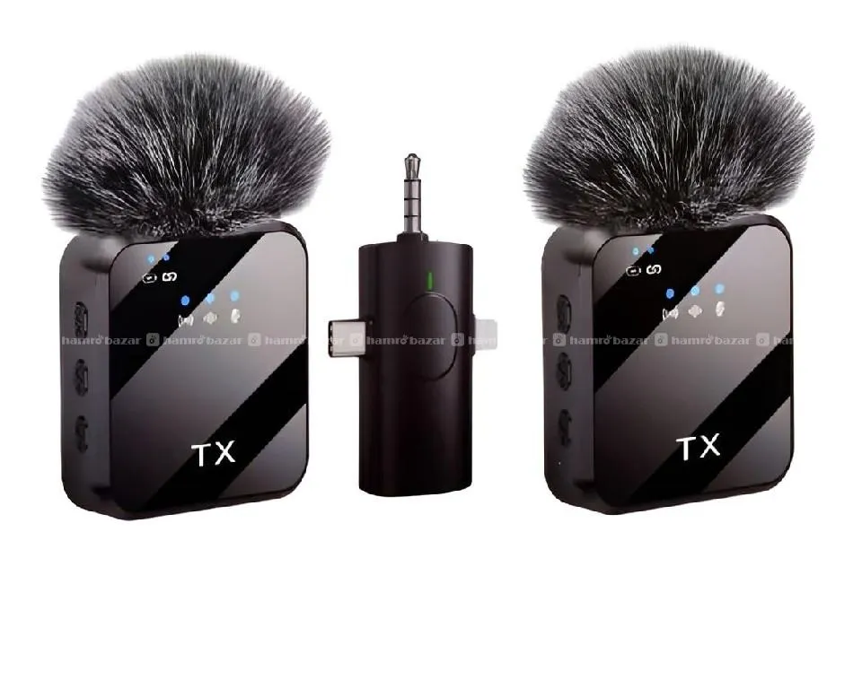 F11-2 Dual Wireless Microphone 3 in 1