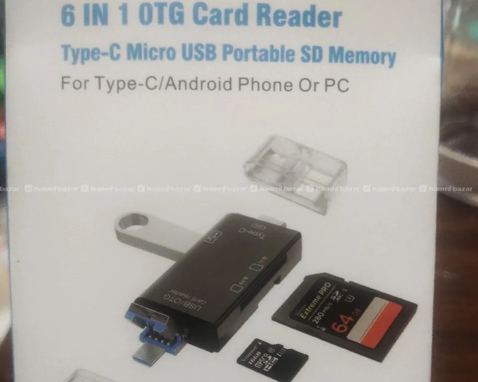 6in1 TC/USB/Micre OTG & Card Reader