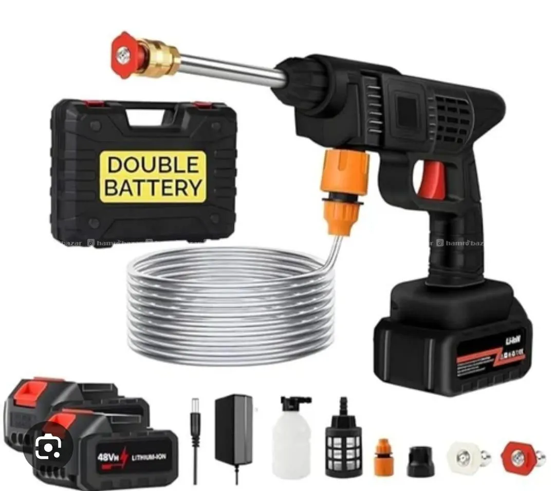 Electric doublel batetry Car and bike washer