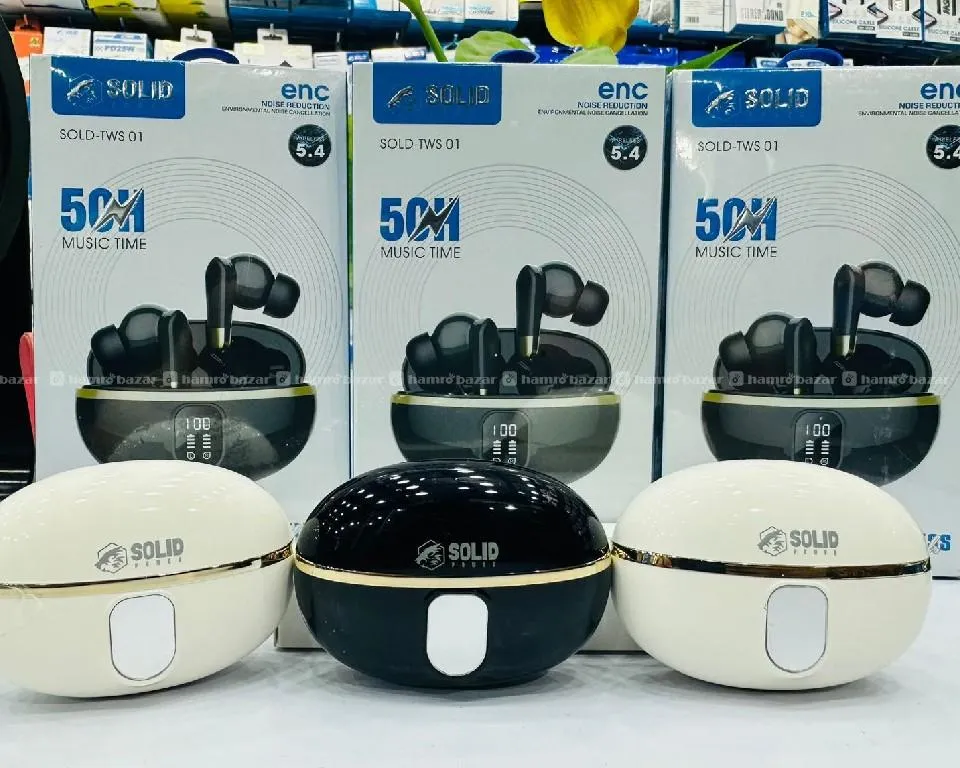 Solid 50 Hours Playback time Good Quality Earbuds