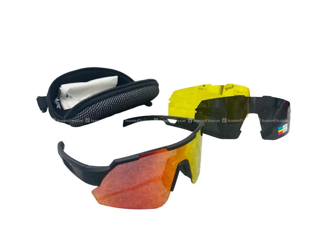 Sports Sunglasses 3 in 1 Polarised & Power Frame