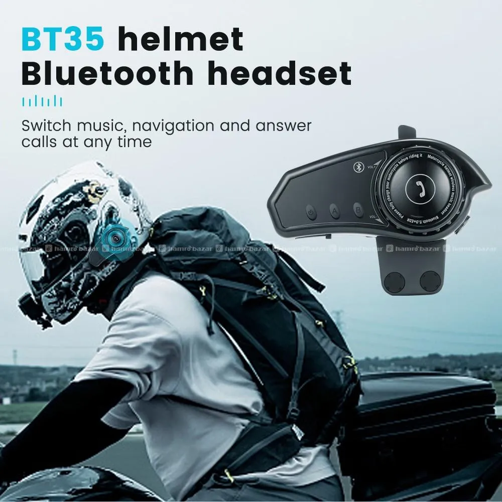 BT35 Waterproof Motorcycle Helmet Bluetooth