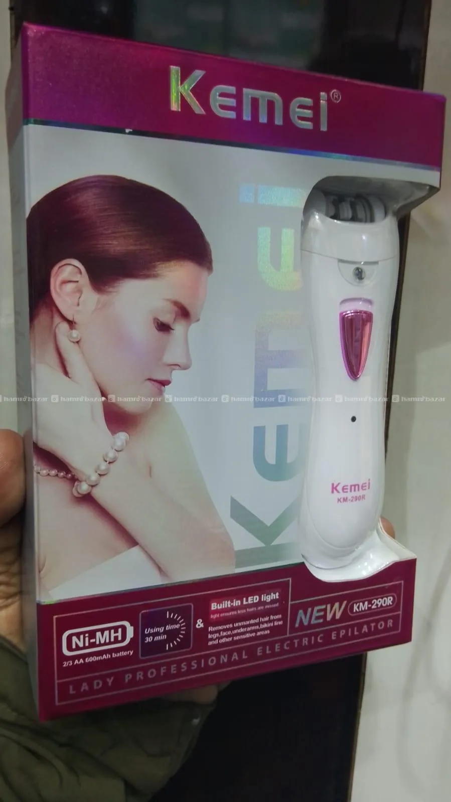 Electric Ladies Hair Removal Kemei KM-290R