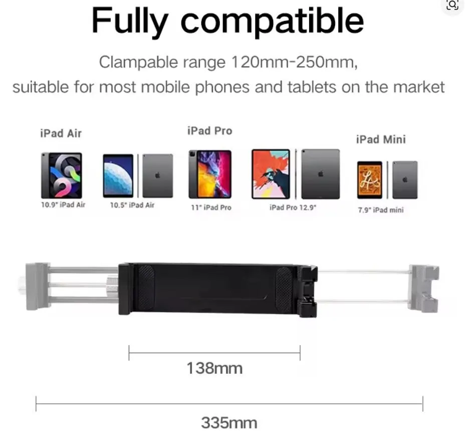 Universal Aluminum Tablet holder mount