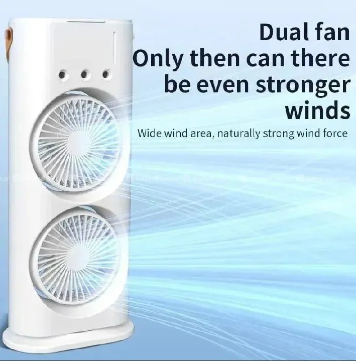 USB Water Spray RGB light Mini Cooler Fan Stand
