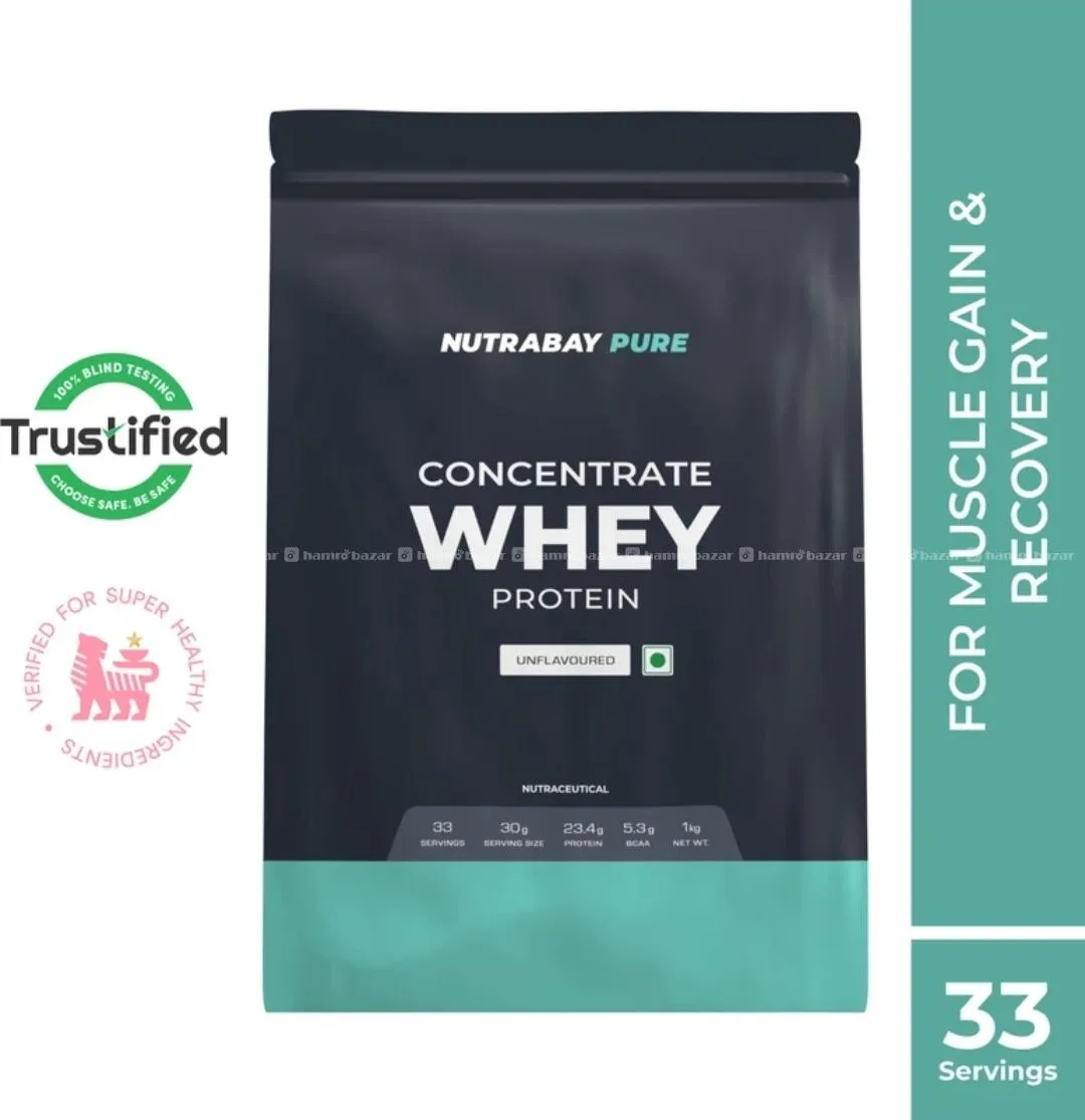 Nutrabay Pure Whey Protein Concentrate 1kg.