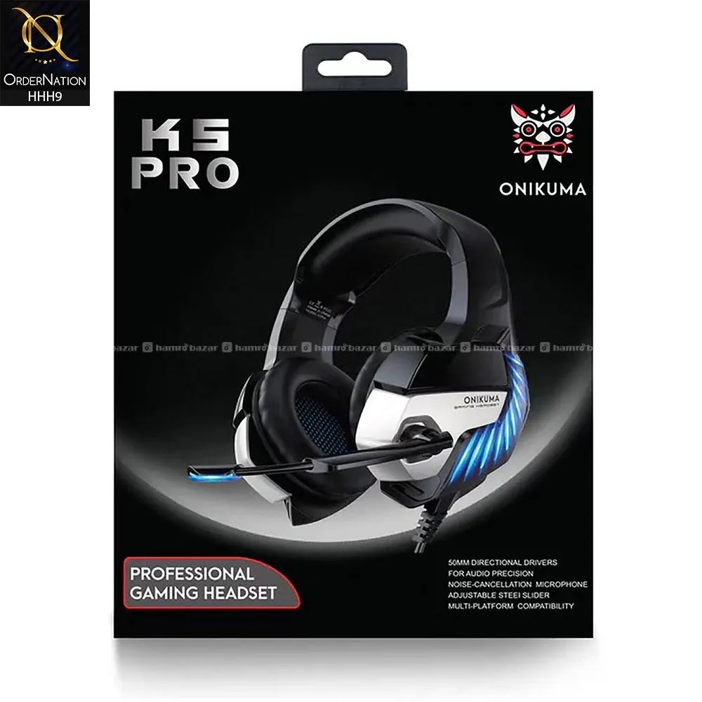 ONIKUMA K 5 PRO PROFESSIONAL WIRED GAMING HEADSET
