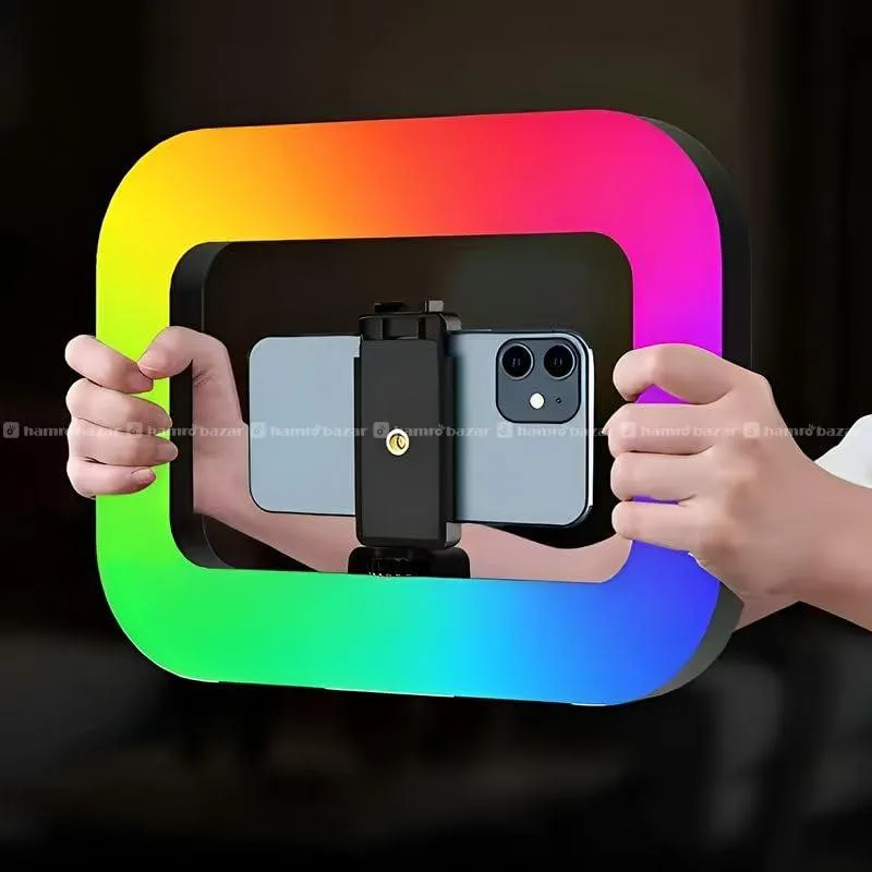 YM200 Rechargeable Handheld RGB Camera Ring Light