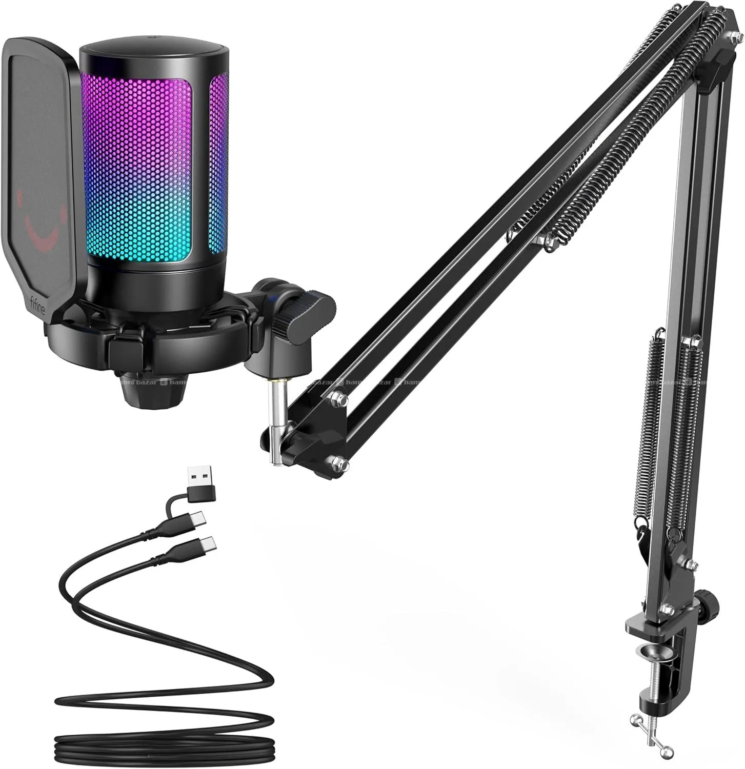 FIFINE A6T Gaming PC USB Microphone With Stand