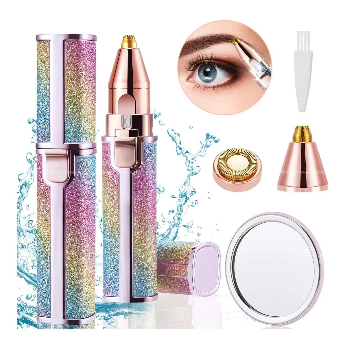 E Mela 2 In 1 Facial Razor Painless Eyebrow Hair