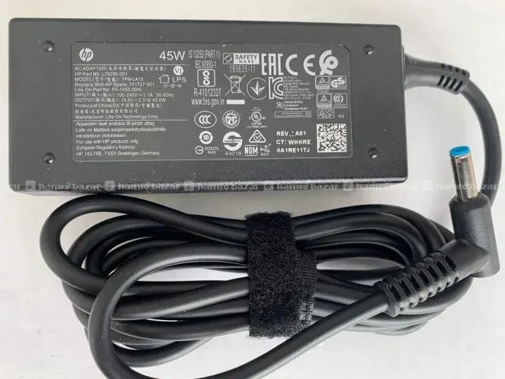 45 Watt Laptop Charger for HP blue pin