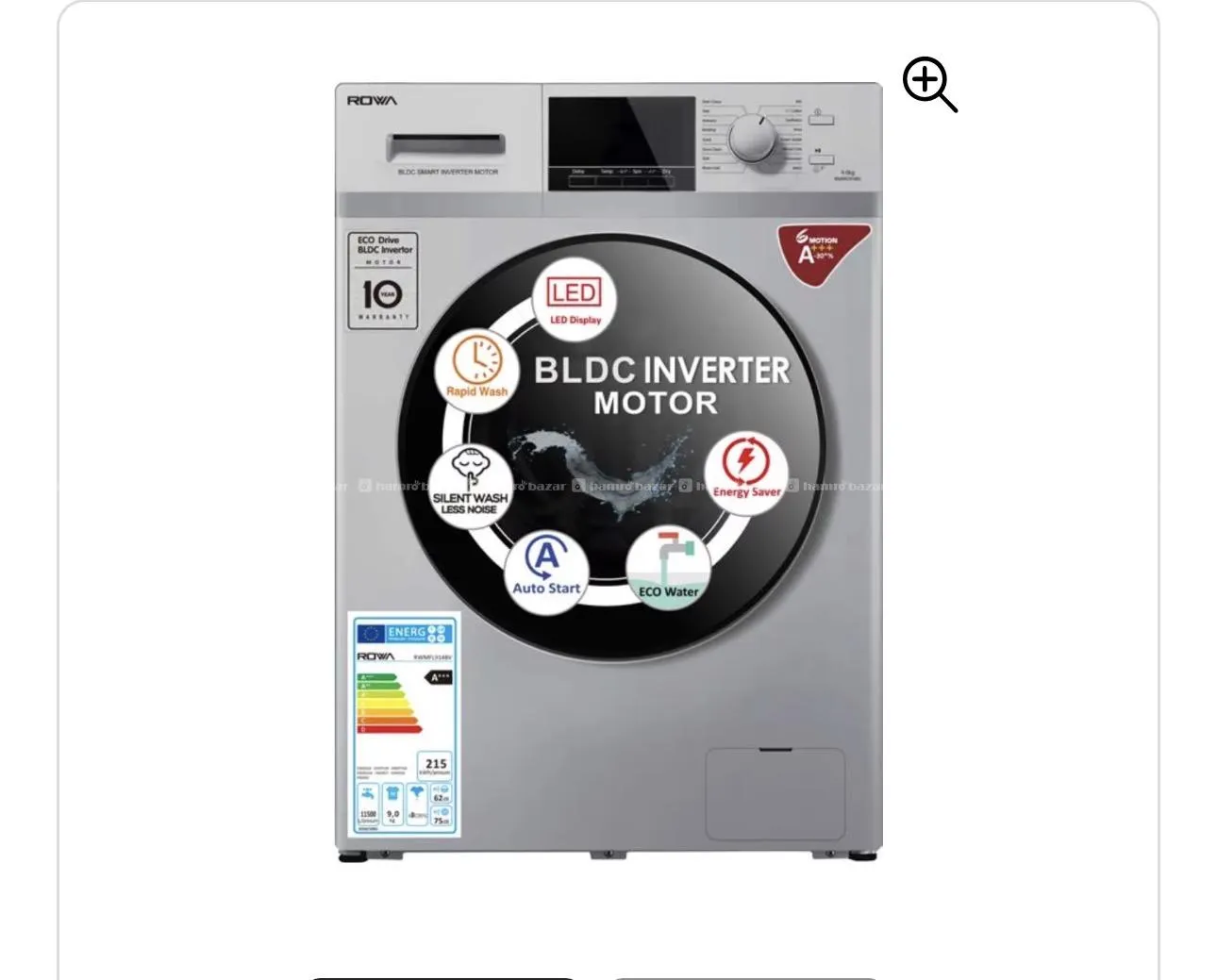Rowa 9kg Washing machine brand new 10 years warran