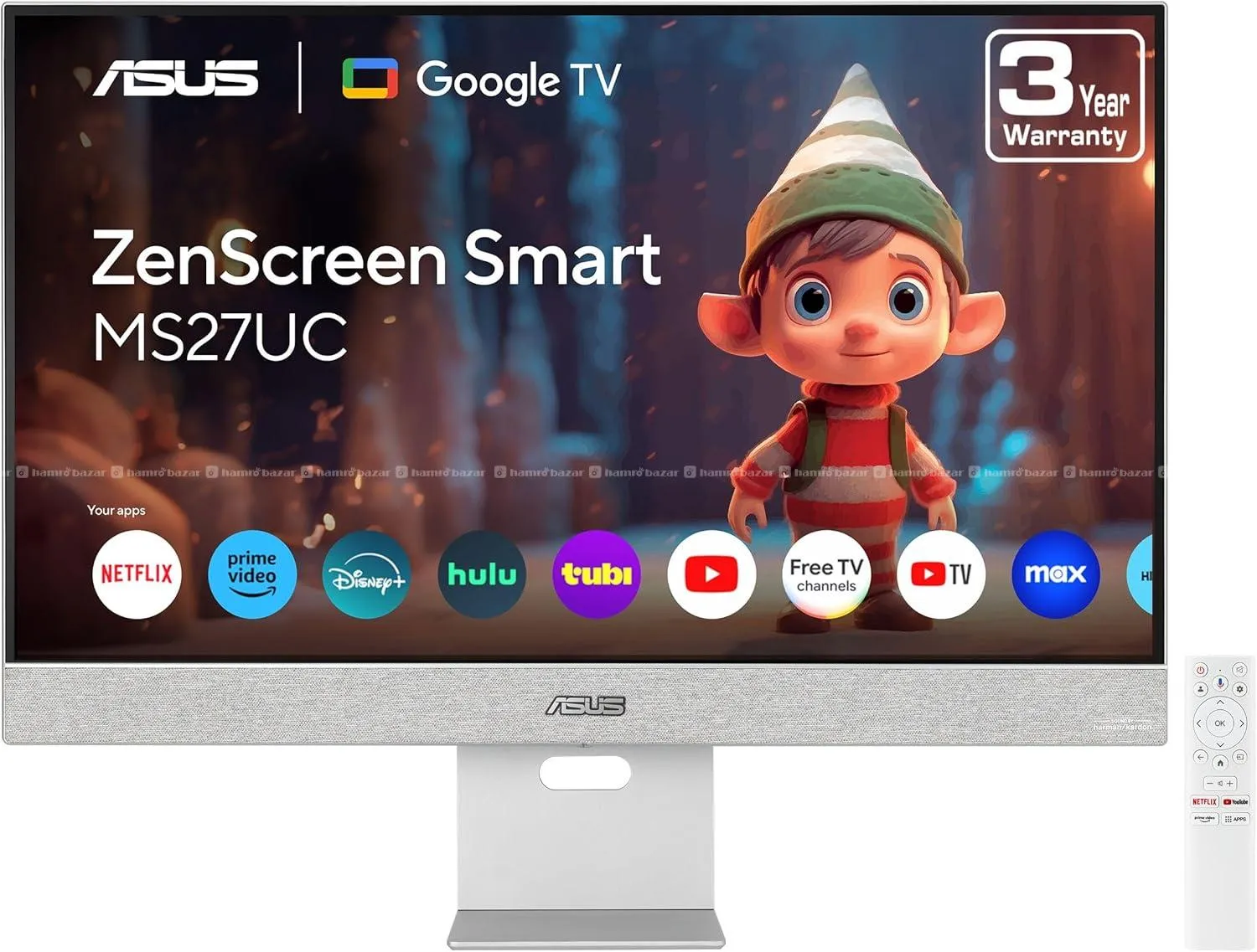 ASUS ZenScreen 27” 4K USB-C Smart MS27UC Monitor