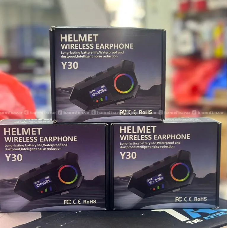 Y30 Helmet Bluetooth Wireless Headset