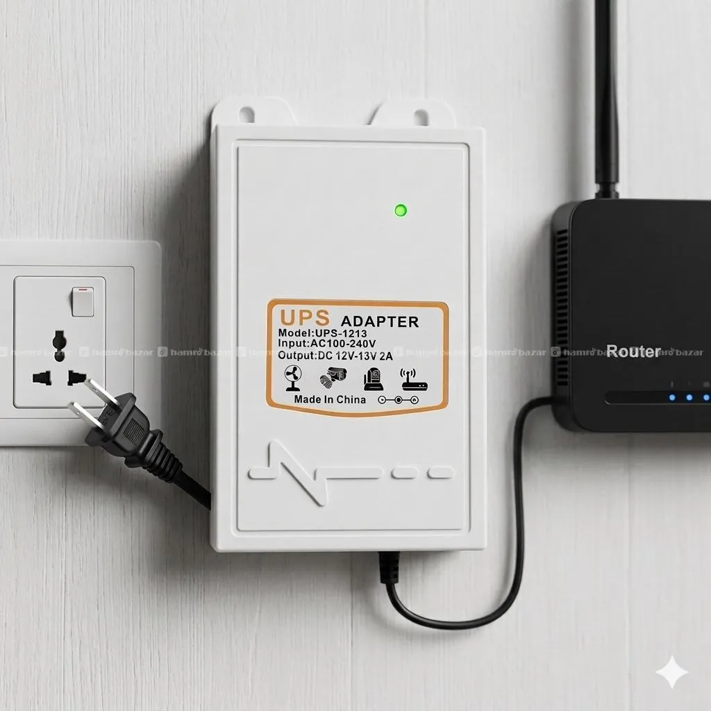 Router Backup UPS 2-3 Hours Backup 12 Volt 2A