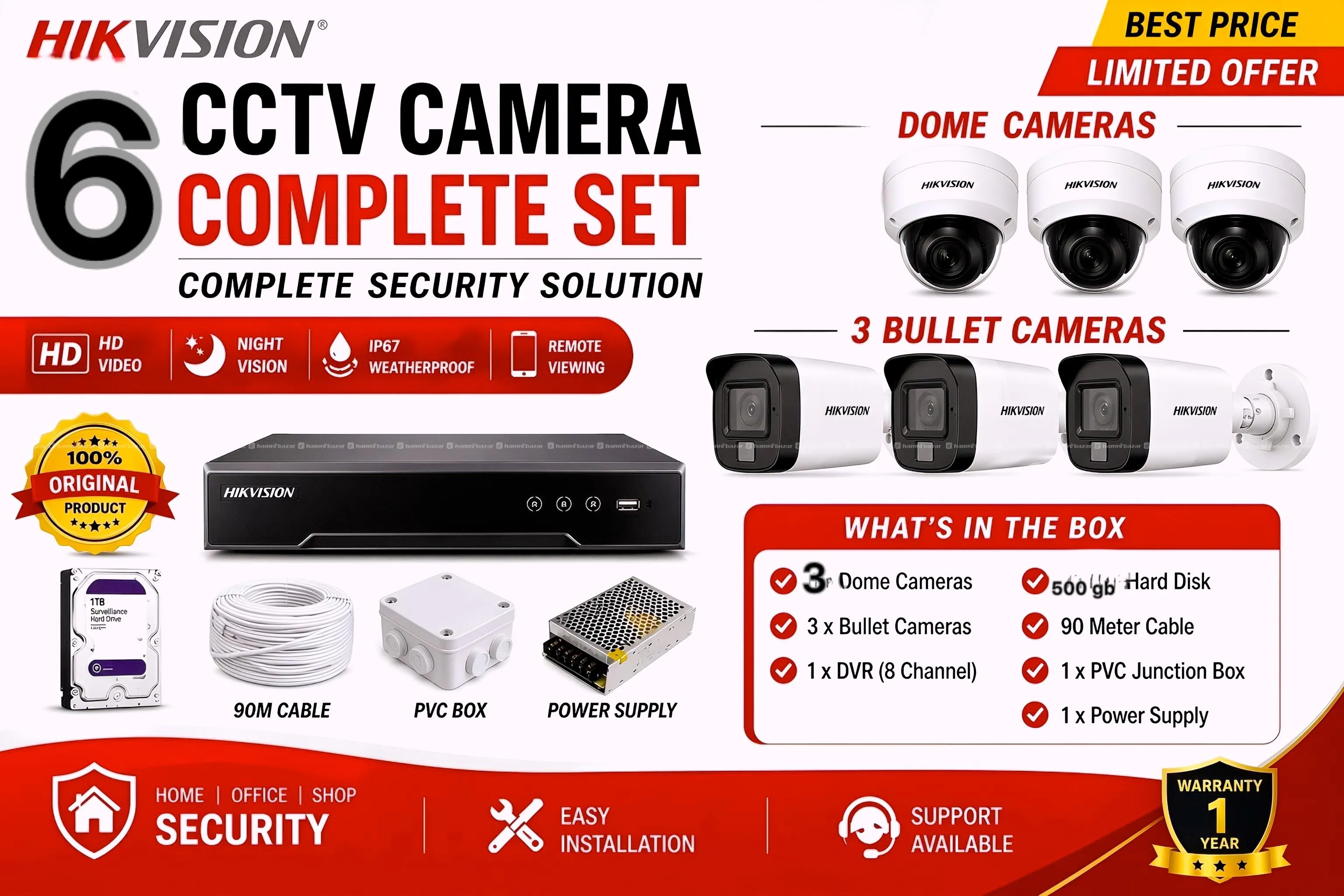 6 camera sets