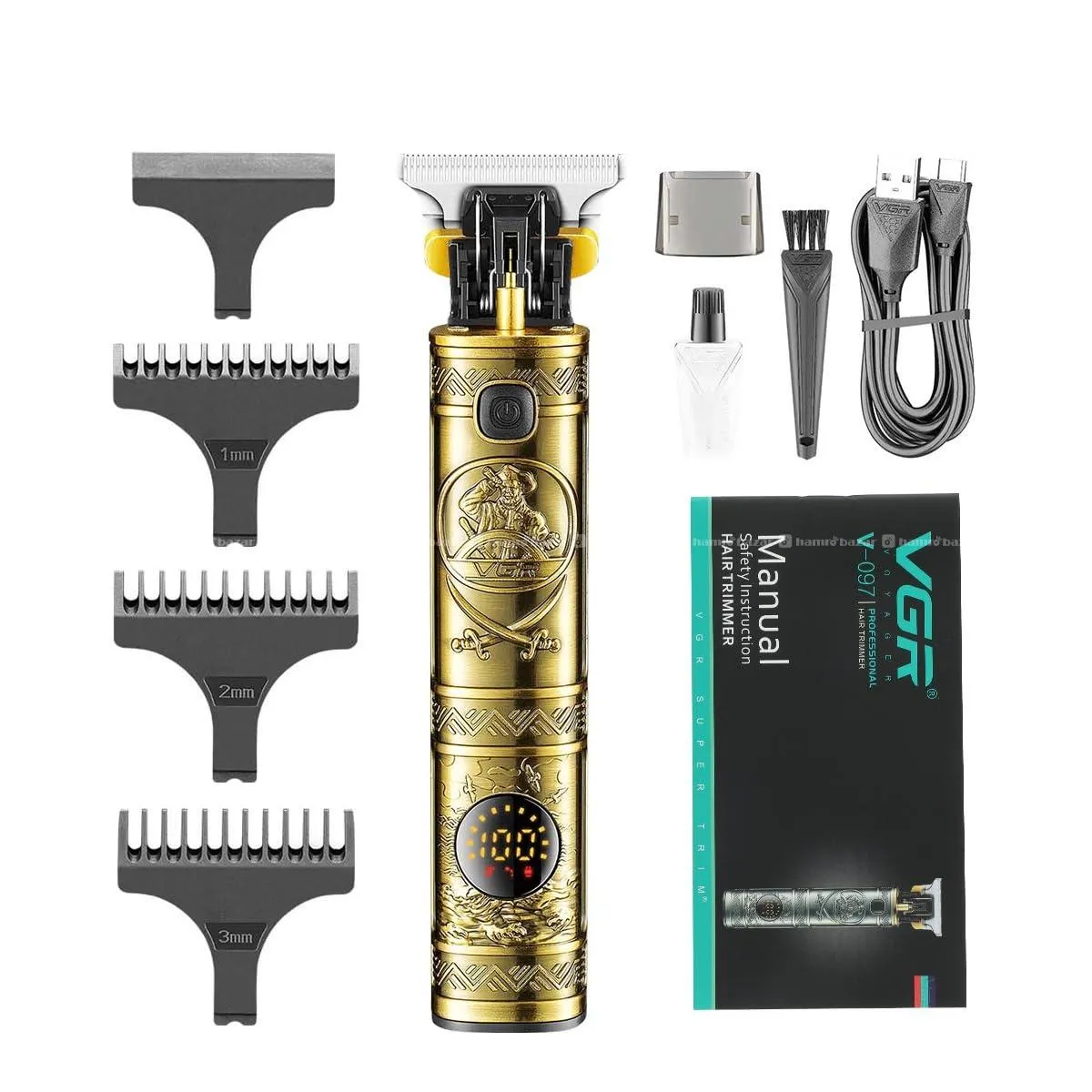 VGR V097 Metal Body Cordless Hair Trimmer