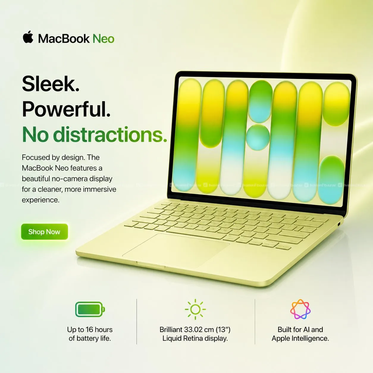 Apple MacBook Neo 13″ Laptop 8GB Memory. 256GB SSD