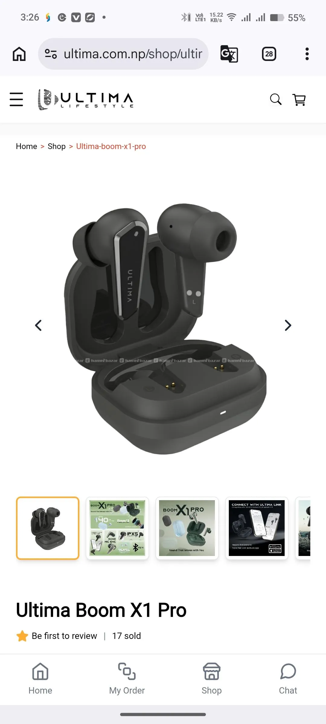 Ultima Boom X1 Pro Earbuds (New launch)