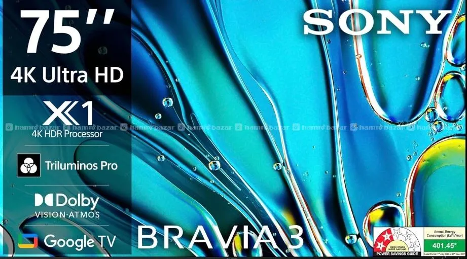 75 inch Sony BRAVIA 3 4K HDR LED Smart TV