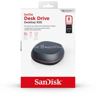 SanDisk 8TB Desk Drive External SSD - 1000MB/s