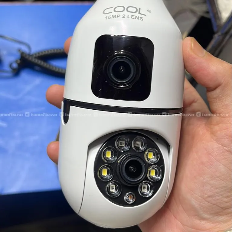 Bulb Dual Lens CCTV Camera 16mp