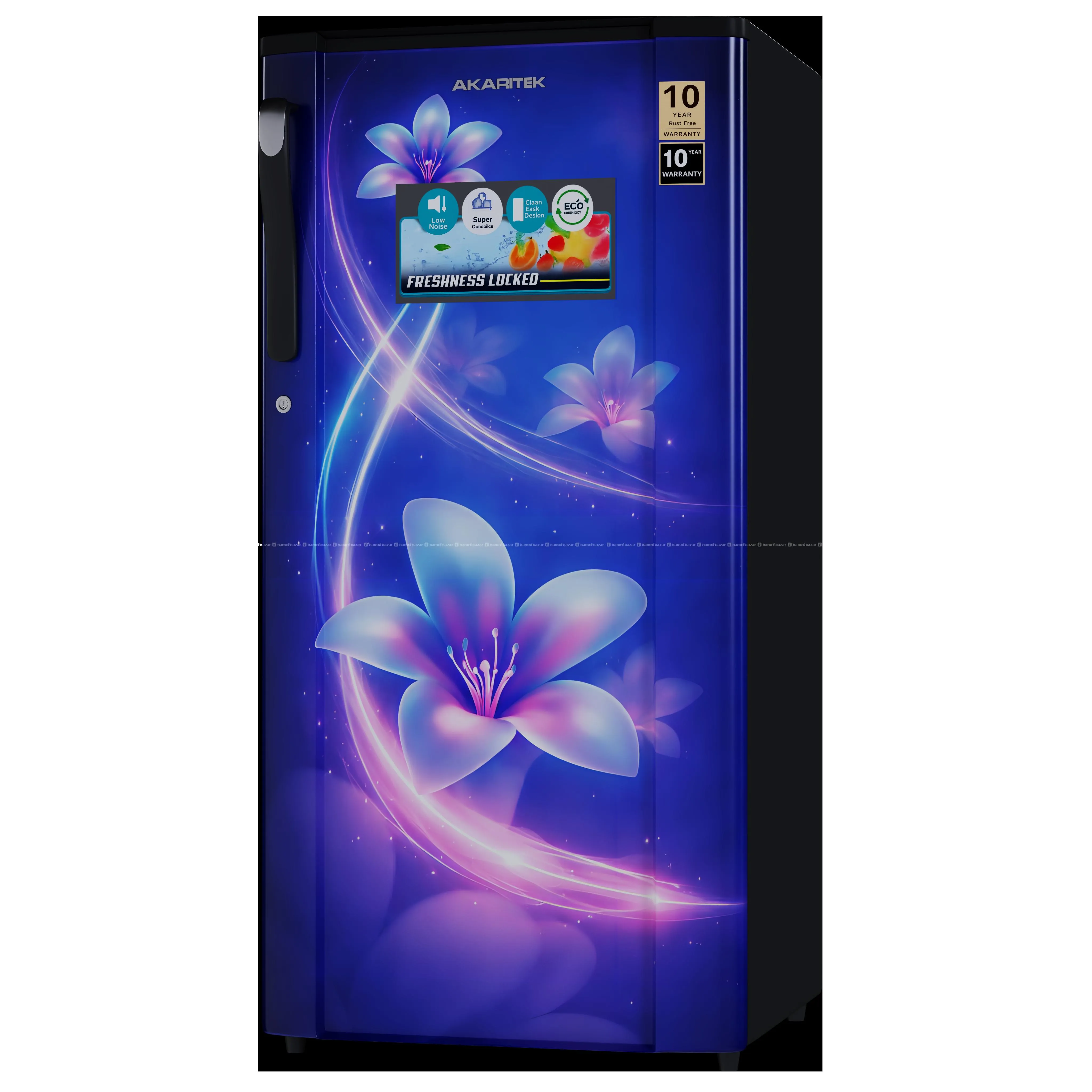 Akaritek Single Door Refrigerator|10 Years Warrety